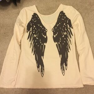 JUST IN! Cream color wings shirt